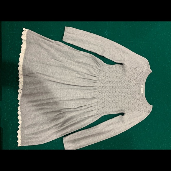 ๐ง๐ผ Girls H&M Gray Knit Sweater Dress size 8-10Y - Picture 3 of 8